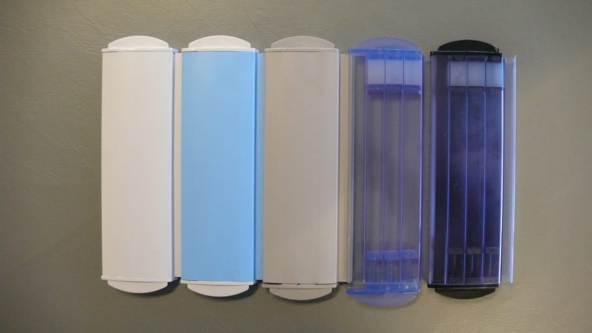 PVC zwembadlamellen kleur blauw per m2